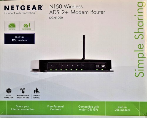 Netgear modem router n150 - router,