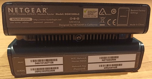 Router netgear dgn1000v3 - router, –